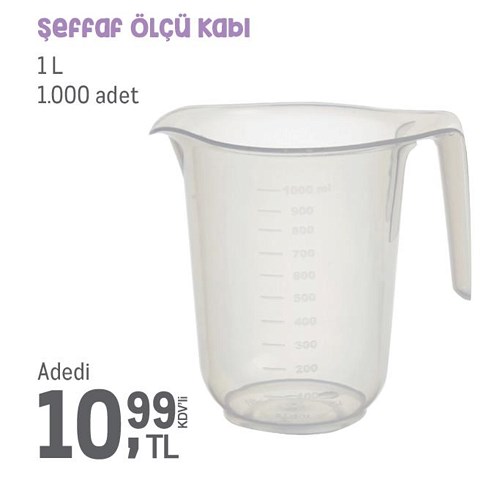 Şeffaf Ölçü Kabı 1 l image