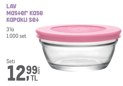 Lav Master Kase Kapaklı Set 3'lü image