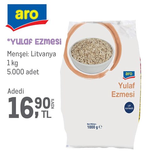 Aro Yulaf Ezmesi 1 kg image