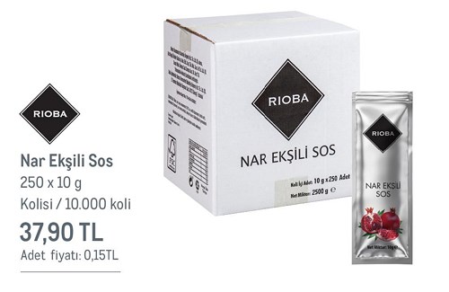 Rioba Nar Ekşili Sos 250x10 g image