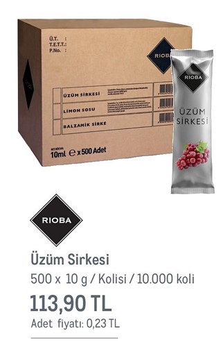 Rioba Üzüm Sirkesi 500x10 g image
