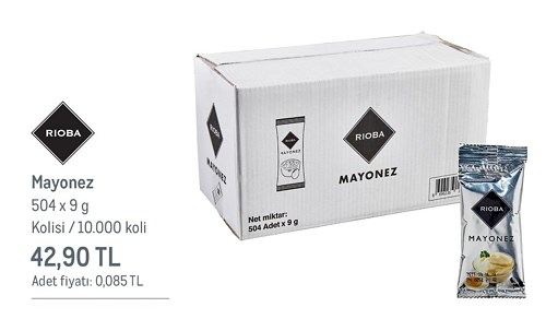 Rioba Mayonez 504x9 g image