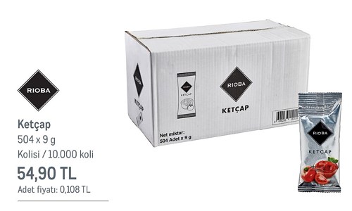 Rioba Ketçap 504x9 g image