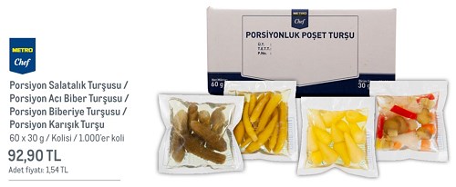 Metro Chef Porsiyon Turşu 60x30 g Çeşitleri image