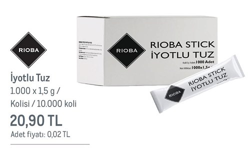 Rioba İyotlu Tuz 1000 gx1,5 g image