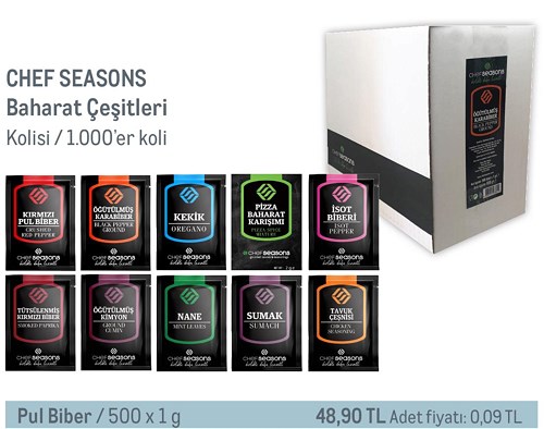 Chef Seasons Pul Biber 500x1 g image