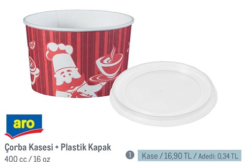 Aro Çorba Kasesi 400 cc 16 Oz 50'li Paketi image