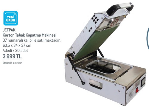 Jetpak Karton Tabak Kapatma Makinesi 63,5x34x37 cm image