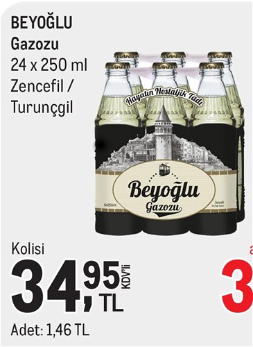 Beyoğlu Gazozu 24x250 ml Zencefil/Turunçgil image