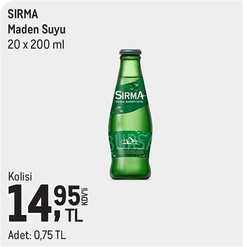 Sırma Maden Suyu 20x200 ml image