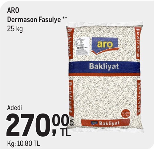 Aro Dermason Fasulye 25 kg image