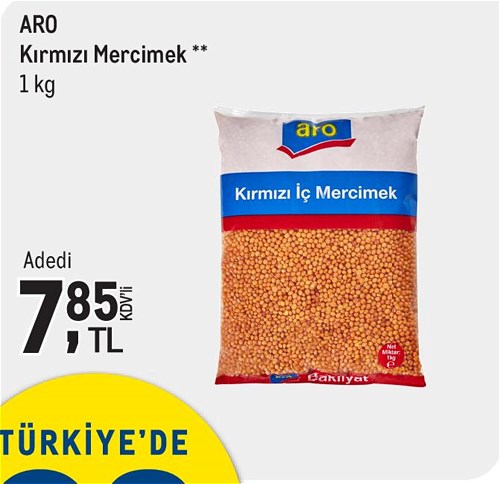 Aro Kırmızı Mercimek 1 kg image