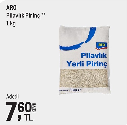 Aro Pilavlık Pirinç 1 kg image