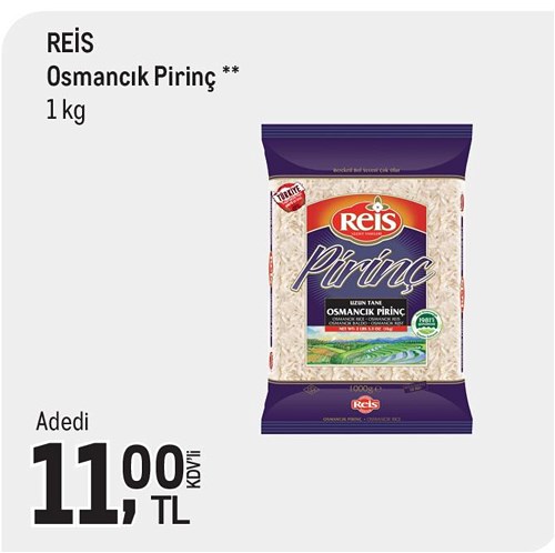 Reis Osmancık Pirinç 1 kg image