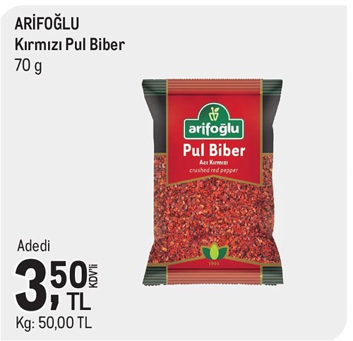 Arifoğlu Kırmızı Pul Biber 70 g image