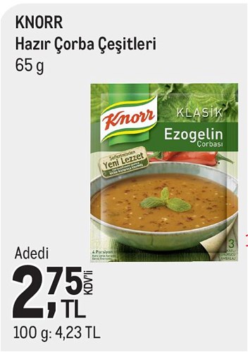 Knorr Hazır Çorba Çeşitleri 65 g image