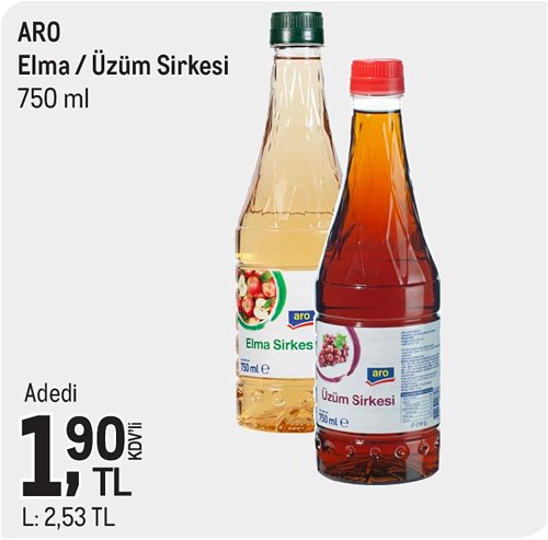 Aro Elma/Üzüm Sirkesi 750 ml image