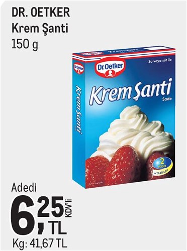 Dr.Oetker Krem Şanti 150 g image