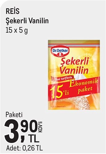 Reis Şekerli Vanilin 15x5 g image