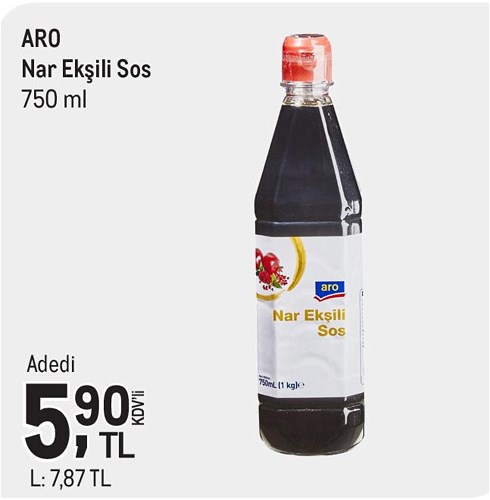 Aro Nar Ekşili Sos 750 ml image