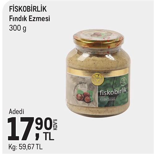 Fiskobirlik Fındık Ezmesi 300 g image