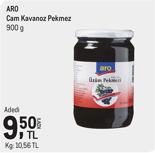 Aro Cam Kavanoz Pekmez 900 g image