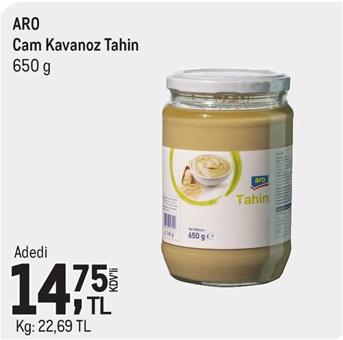 Aro Cam Kavanoz Tahin 650 g image