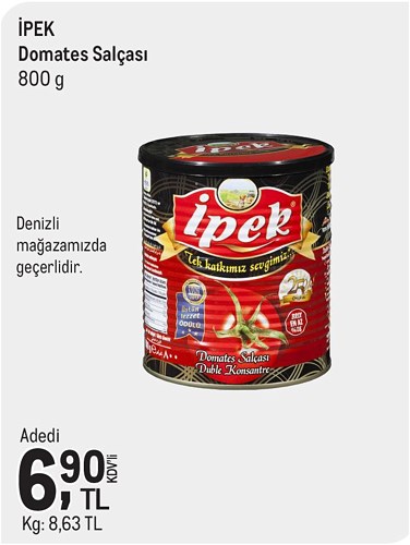 İpek Domates Salçası 800 g image