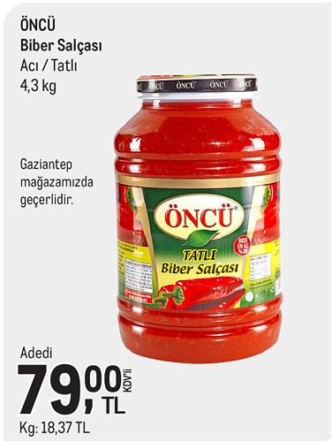 Öncü Biber Salçası 4,3 kg image