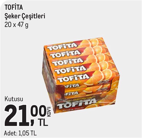 Tofita Şeker Çeşitleri 20x47 g image