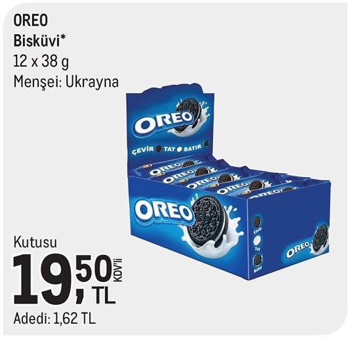 Oreo Bisküvi 12x38 g image