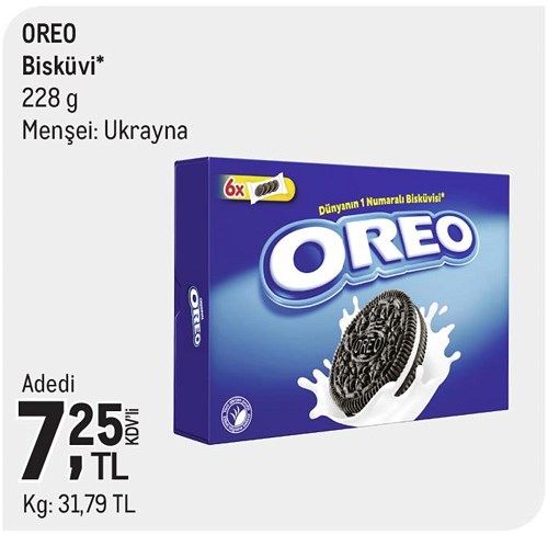 Oreo Bisküvi 228 g image