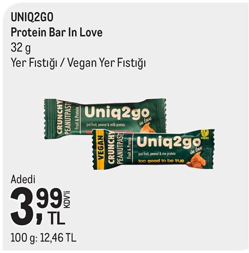 Uniq2go Protein Bar In Love 32 g image