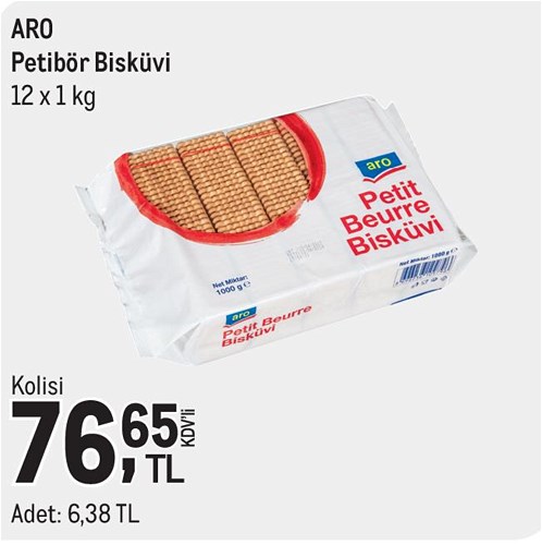 Aro Petibör Bisküvi 12x1 kg image