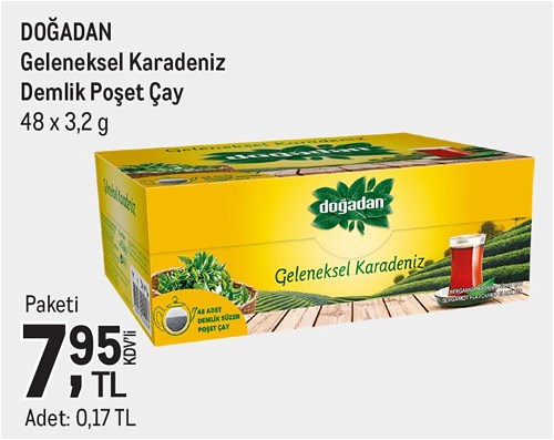 Doğadan Geleneksel Karadeniz Demlik Poşet Çay 48x3,2 g image