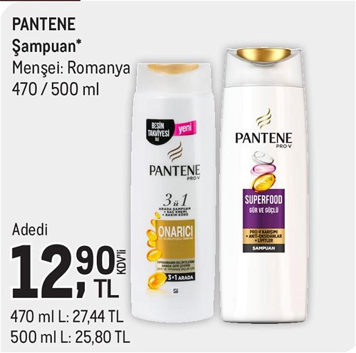 Pantene Şampuan 470/500 ml image