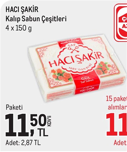 Hacı Şakir Kalıp Sabun Çeşitleri 4x150 g image