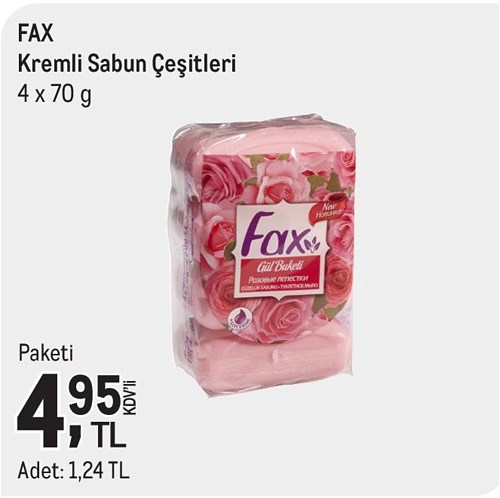 Fax Kremli Sabun Çeşitleri 4x70 g image