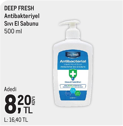 Deep Fresh Antibakteriyel Sıvı El Sabunu 500 ml image