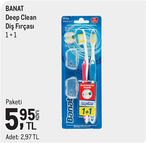 Banat Deep Clean Diş Fırçası 1+1 image