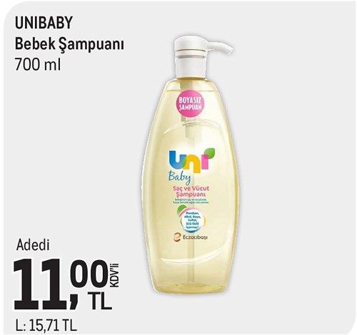 Unibaby Bebek Şampuanı 700 ml image