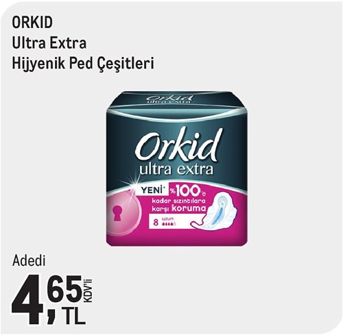 Orkid Ultra Extra Hijyenik Ped Çeşitleri/Adedi image