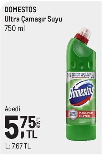 Domestos Ultra Çamaşır Suyu 750 ml image