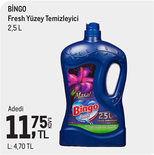 Bingo Fresh Yüzey Temizleyici 2,5 l image