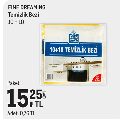 Fine Dreaming Temizlik Bezi 10+10 image