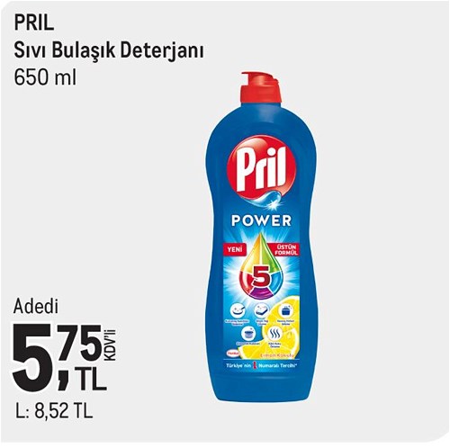 Pril Sıvı Bulaşık Deterjanı 650 ml image