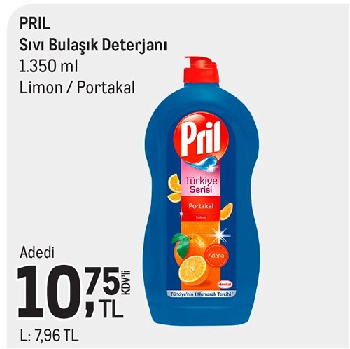 Pril Sıvı Bulaşık Deterjanı 1350 ml image