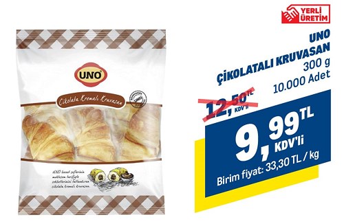 Uno Çikolatalı Kruvasan 300 g image