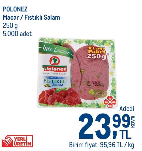 Polonez Macar / Fıstıklı Salam 250 g image