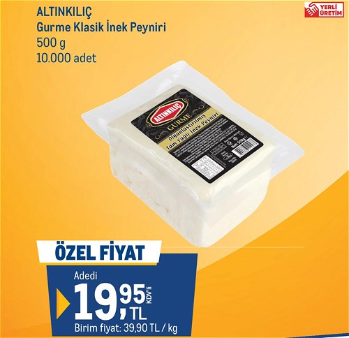 Altınkılıç Gurme Klasik İnek Peyniri 500 g image